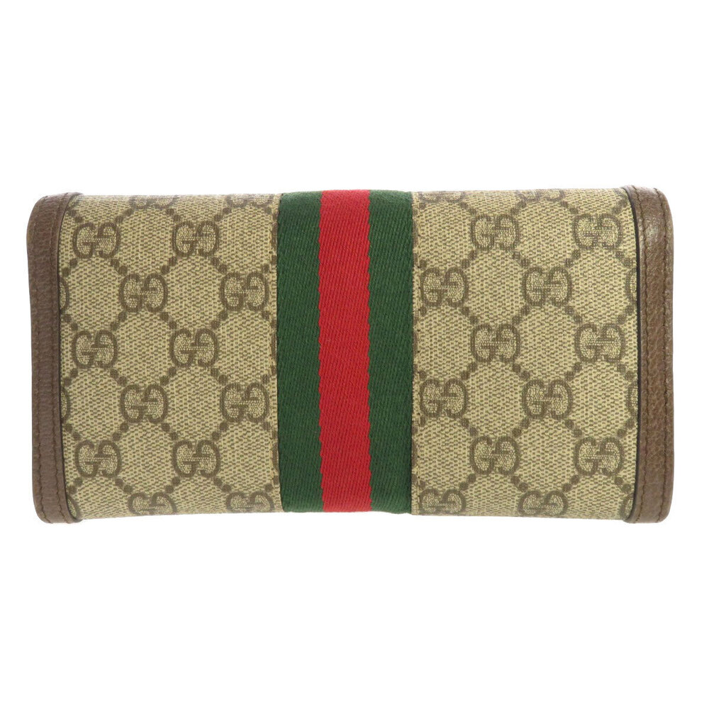 Gucci Wallet Wallet Continental Ophidia Long Leather Black